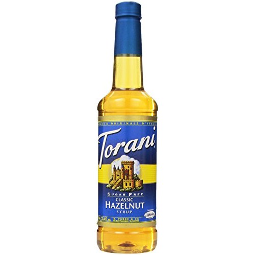 Torani Sugar Free Syrup, Classic Hazelnut, 25.4 Ounce Pack Of 1