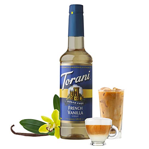 Torani Sugar Free Syrup, French Vanilla, 25.4 Ounce Pack Of 12