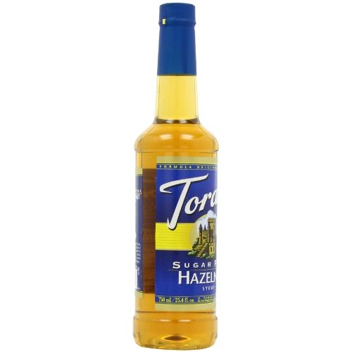Torani Sugar-Free Syrup, Hazelnut, 25.4-Ounce Bottles Pack Of 3