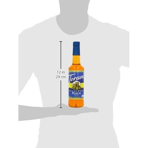 Torani Sugar Free Syrup, Peach, 25.4 Ounces Pack Of 4