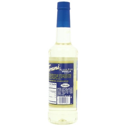 Torani Sugar-Free Syrup, Vanilla, 25.4-Ounce Pet Bottles Pack O
