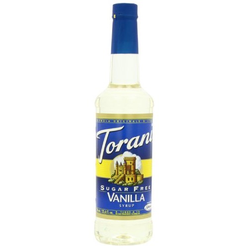 Torani Sugar-Free Syrup, Vanilla, 25.4-Ounce Pet Bottles Pack O