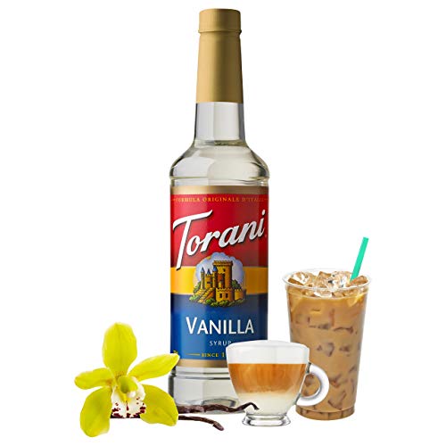 Torani Sugar Free Syrup, Vanilla, 25.4 Ounces Pack Of 4