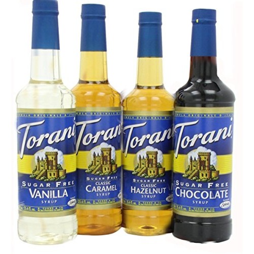 Torani Sugar Free Syrup Variety Pack For Coffee, 25.4 Ounce Pac