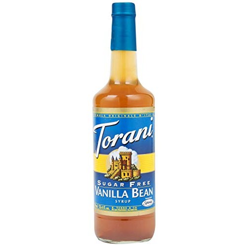 Torani Sugar Free Vanilla Bean Flavoring Syrup, 750Ml 25.4 Fl O
