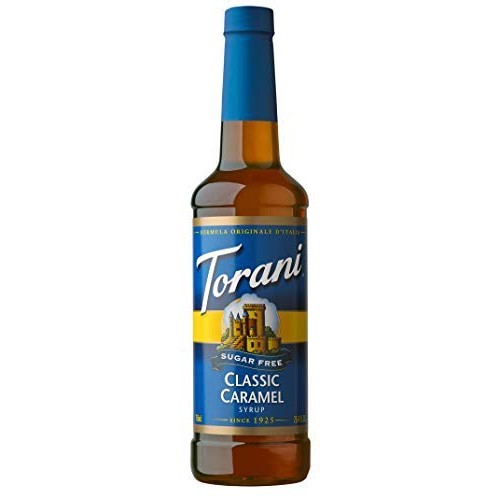 Torani Sugarfree Classic Caramel Syrup With Splenda 750 Ml/25.4