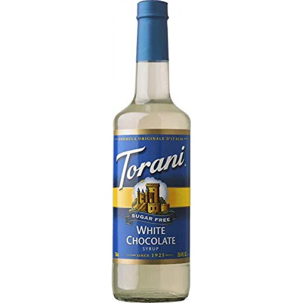 Torani SUGER FREE White Chocolate Flavoring Syrup, 750mL 25.4 F...