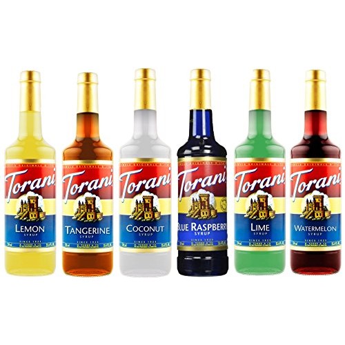 Torani Syrup, Assorted Summer Flavors, 750-Ml Pack Of 6