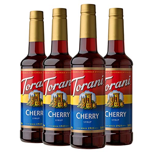 Torani Syrup, Cherry, 25.4 Ounce Pack Of 4