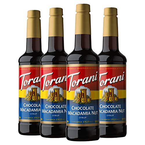 Torani Syrup, Chocolate Macadamia Nut, 25.4 Ounces Pack Of 4