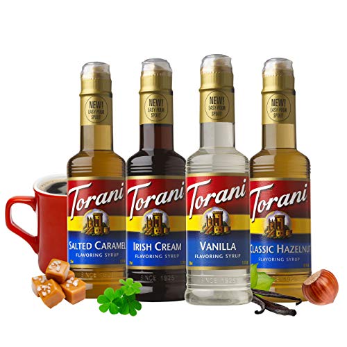 Torani Syrup, Coffeehouse Variety Pack, 4 12.7 Ounce Bottles Va