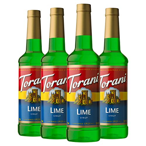 Torani Syrup, Lime, 25.4 Ounce Pack Of 4
