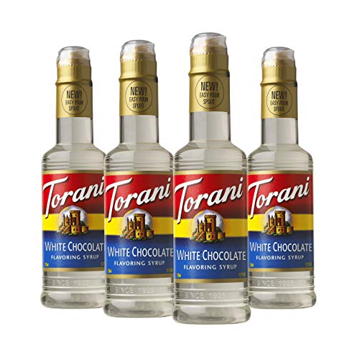 Torani Syrup, White Chocolate, 12.7 Ounce, Pack Of 4