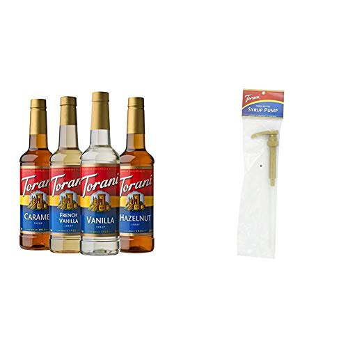 Torani Variety Pack Caramel, French Vanilla, Vanilla &Amp; Hazelnut,
