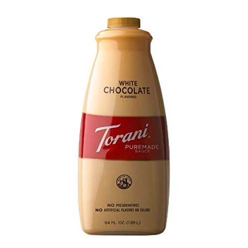 Torani White Chocolate Puremade Sauce 64Oz
