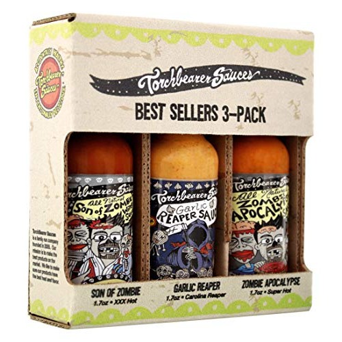 Torchbearer Sauces Hot Sauce Best Sellers Mini Bundle Set, 1.7 O