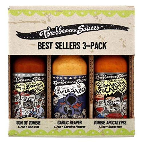 Torchbearer Sauces Hot Sauce Best Sellers Mini Bundle Set, 1.7 O