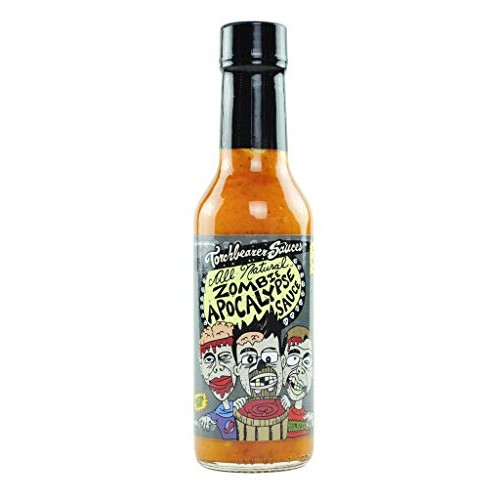 Zombie Apocalypse Ghost Chili Hot Sauce, 5 Ounces - All Natural,