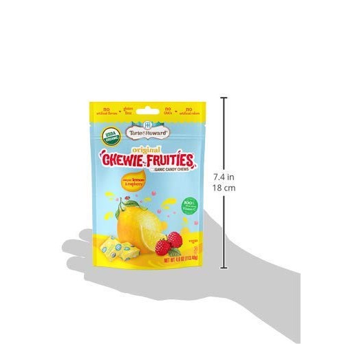 Torie &Amp; Howard Chewie Fruities Organic Candy Lemon &Amp; Raspberry,