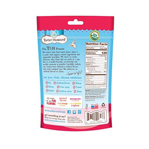Torie &Amp; Howard Chewie Fruities Organic Candy Pomegranate &Amp; Necta