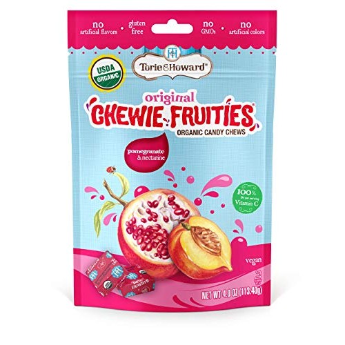 Torie &Amp; Howard Chewie Fruities Organic Candy Pomegranate &Amp; Necta