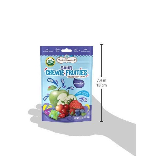 Torie And Howard Chewie Fruities, Sour Assorted Flavors, 4 Ounce