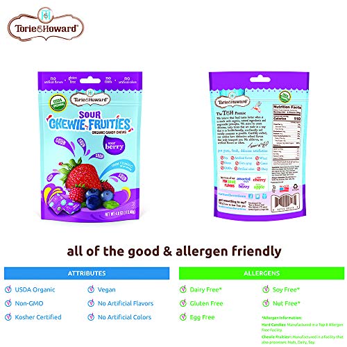 Torie And Howard Chewie Fruities, Sour Berry, 4 Ounce