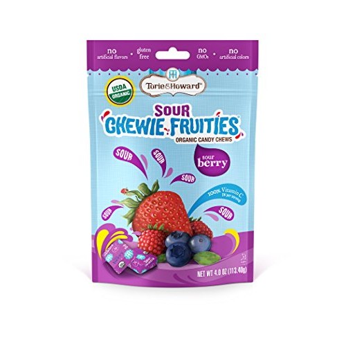 Torie And Howard Chewie Fruities, Sour Berry, 4 Ounce