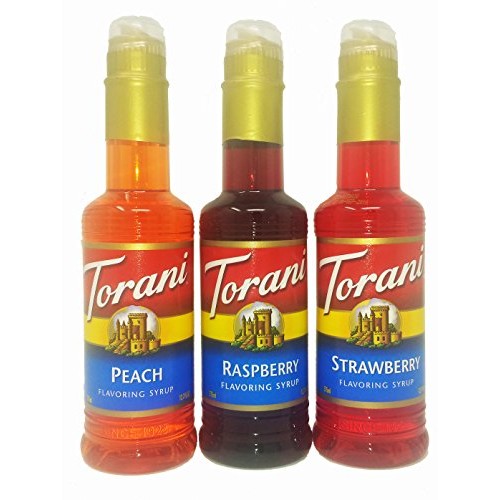 Torani Syrup Fruit Flavors 3-Pack, Raspberry, Strawberry And Pea