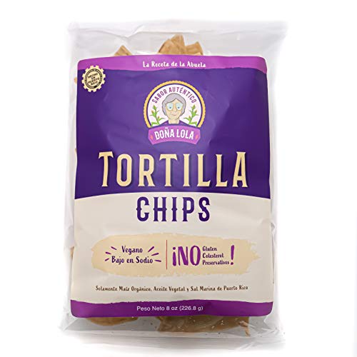 Tortilla Chips Doña Lola: Organic White Corn, Gluten-Free, Vegan