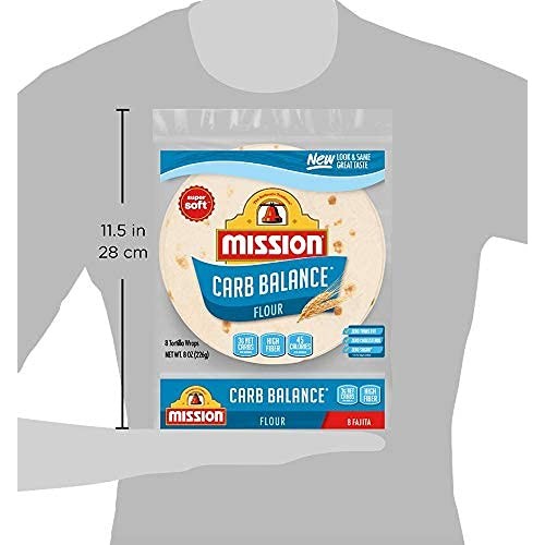 Mission Carb Balance Fajita Tortillas, Low Carb, Keto, 8 Count -