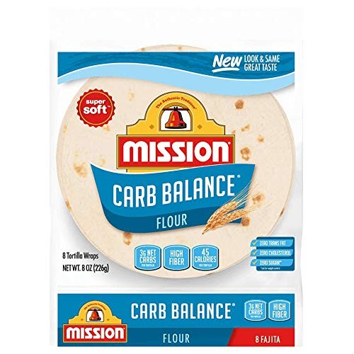 Mission Carb Balance Fajita Tortillas, Low Carb, Keto, 8 Count -
