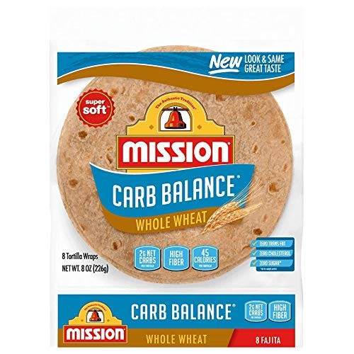 Mission Carb Balance Fajita Whole Wheat Tortillas, Low Carb, Ket...