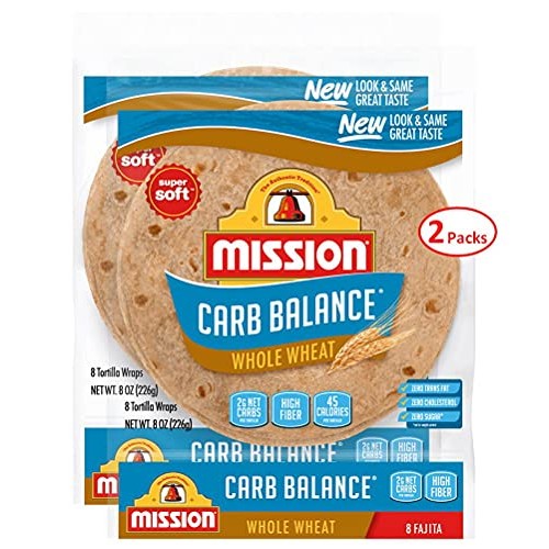 Mission Carb Balance Fajita Whole Wheat Tortillas, Low Carb, Ket...
