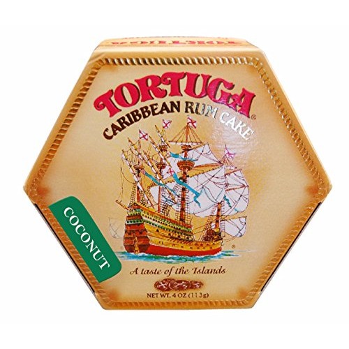 Tortuga Caribbean Rum Cake, Coconut, 4 Ounce By Tortuga