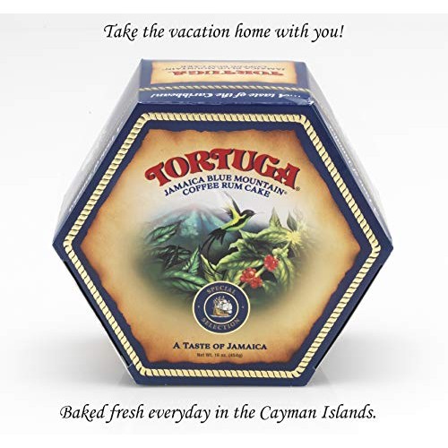 Tortuga Caribbean Blue Mountain Rum Cake - 16 Oz Rum Cake - The