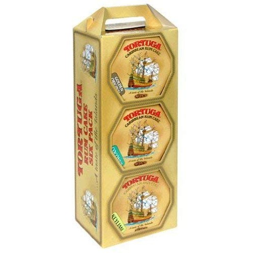 Tortuga Caribbean Cake 4 Oz, 6 Ct