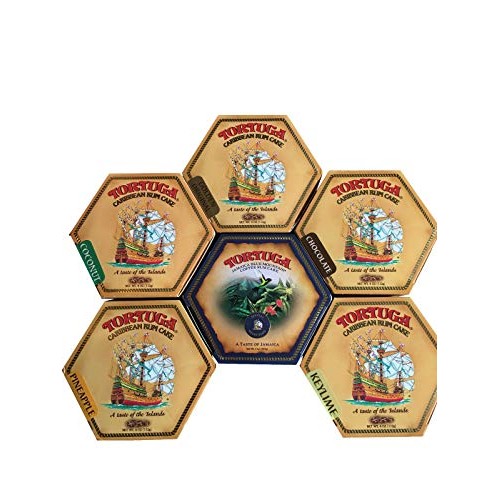 Tortuga Caribbean Cake 4 Oz, 6 Ct