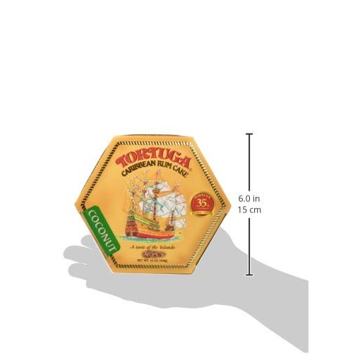 Tortuga Caribbean Coconut Rum Cake - 16 Oz Rum Cake - The Perfec