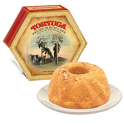 Tortuga Caribbean Flor De Cana Rum Cake W/Walnuts- 16 Oz Rum Cak