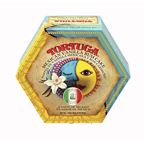 Tortuga Caribbean Mexican Vanilla Rum Cake - 16 Oz Rum Cake - Th