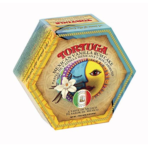 Tortuga Caribbean Mexican Vanilla Rum Cake - 16 Oz Rum Cake - Th