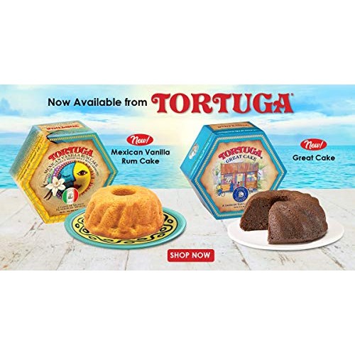 Tortuga Caribbean Mexican Vanilla Rum Cake - 4 Oz Rum Cake - The