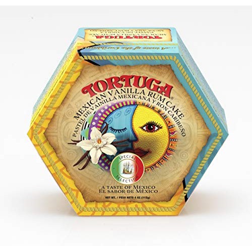 Tortuga Caribbean Mexican Vanilla Rum Cake - 4 Oz Rum Cake - The