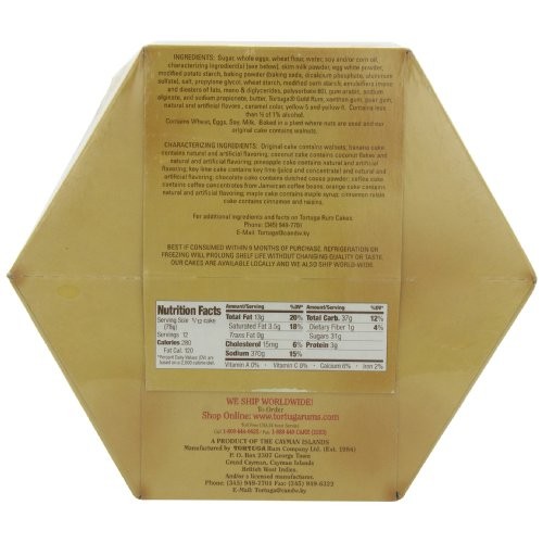 Tortuga Caribbean Original Rum Cake With Walnuts - 32 Oz Rum Cak