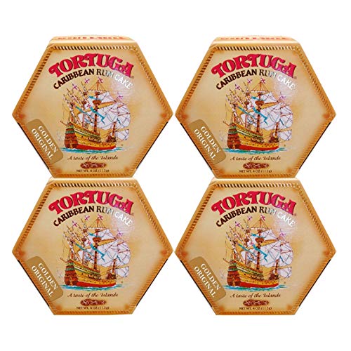 Tortuga Caribbean Original Rum Cake With Walnuts – 4 Oz. - 4 Pac