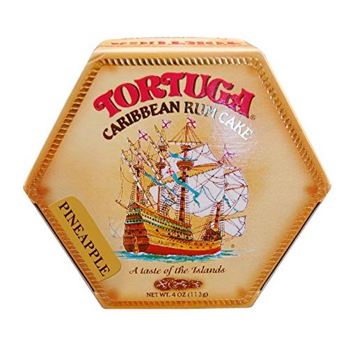 Tortuga Caribbean Rum Cake 4 Oz Pineapple