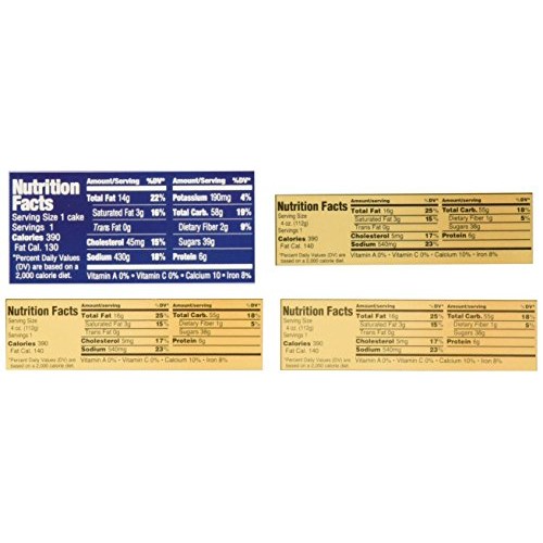 Tortuga Caribbean Rum Cake Assortment - 4 Rum Cakes Of 4Oz Each