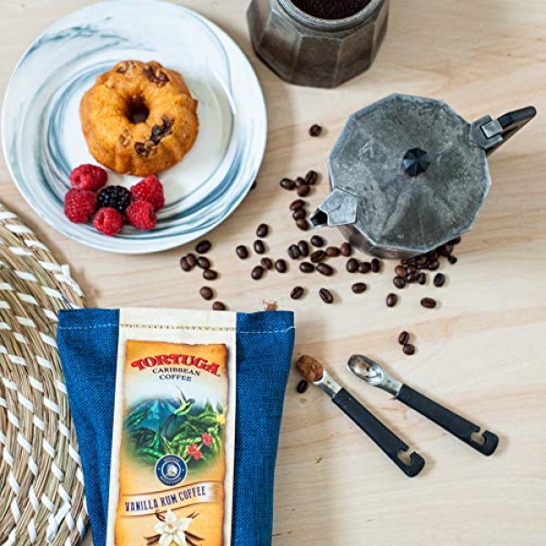 TORTUGA Caribbean Rum Cream Flavored Coffee- Roasted and Ground ...