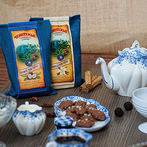 Tortuga Caribbean Rum Cream Flavored Coffee- Roasted And Ground
